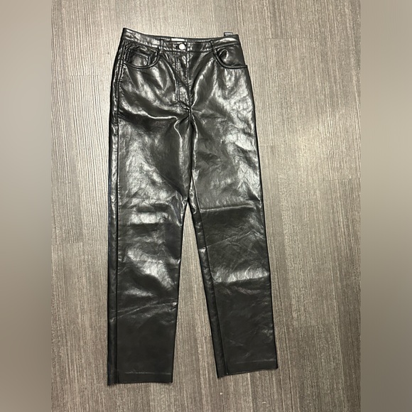 Black leather pants - Picture 1 of 2
